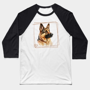 German Shepard Love Baseball T-Shirt